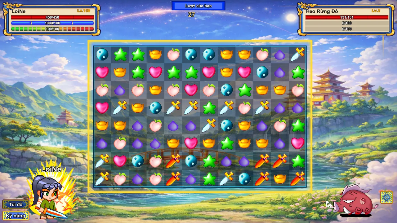 Trailer Loạn 12 Sứ Quân — bàn cờ Match-3